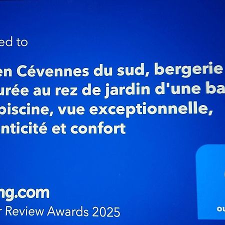 Gite En Cevennes Du Sud, Bergerie Restauree Au Rez De Jardin D'Une Bastide Avec Piscine, Vue Exceptionnelle, Authenticite Et Confort Saint-Laurent-le-Minier Екстериор снимка